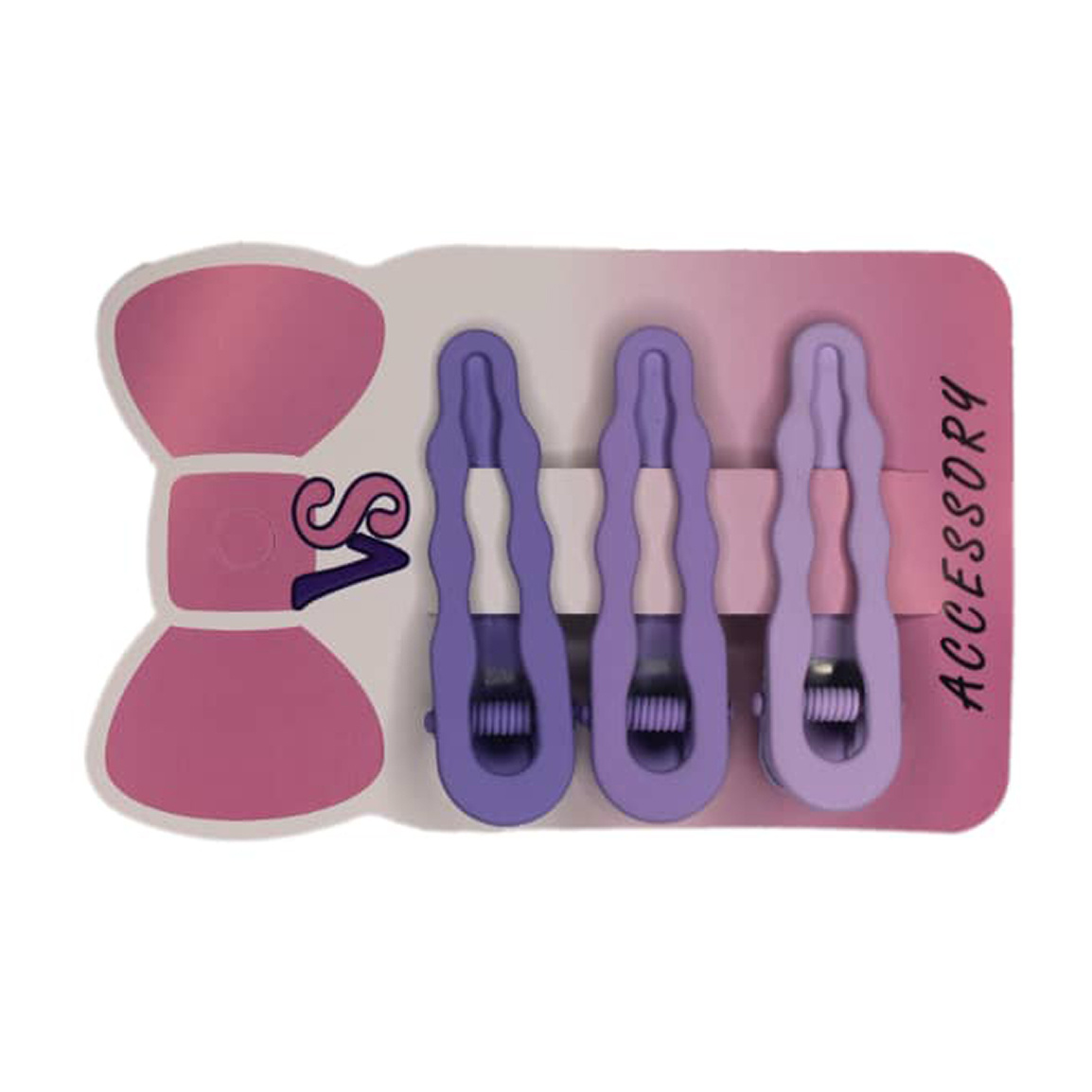 گیره موی فلزی ابری پاستلی کد 13 بسته 2 عددی