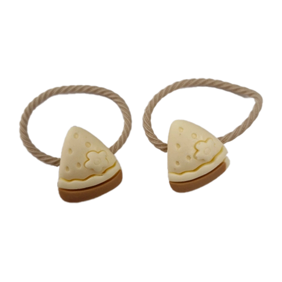 کش مو دخترانه طرح کیک اسلایسی بسته 2 عددی