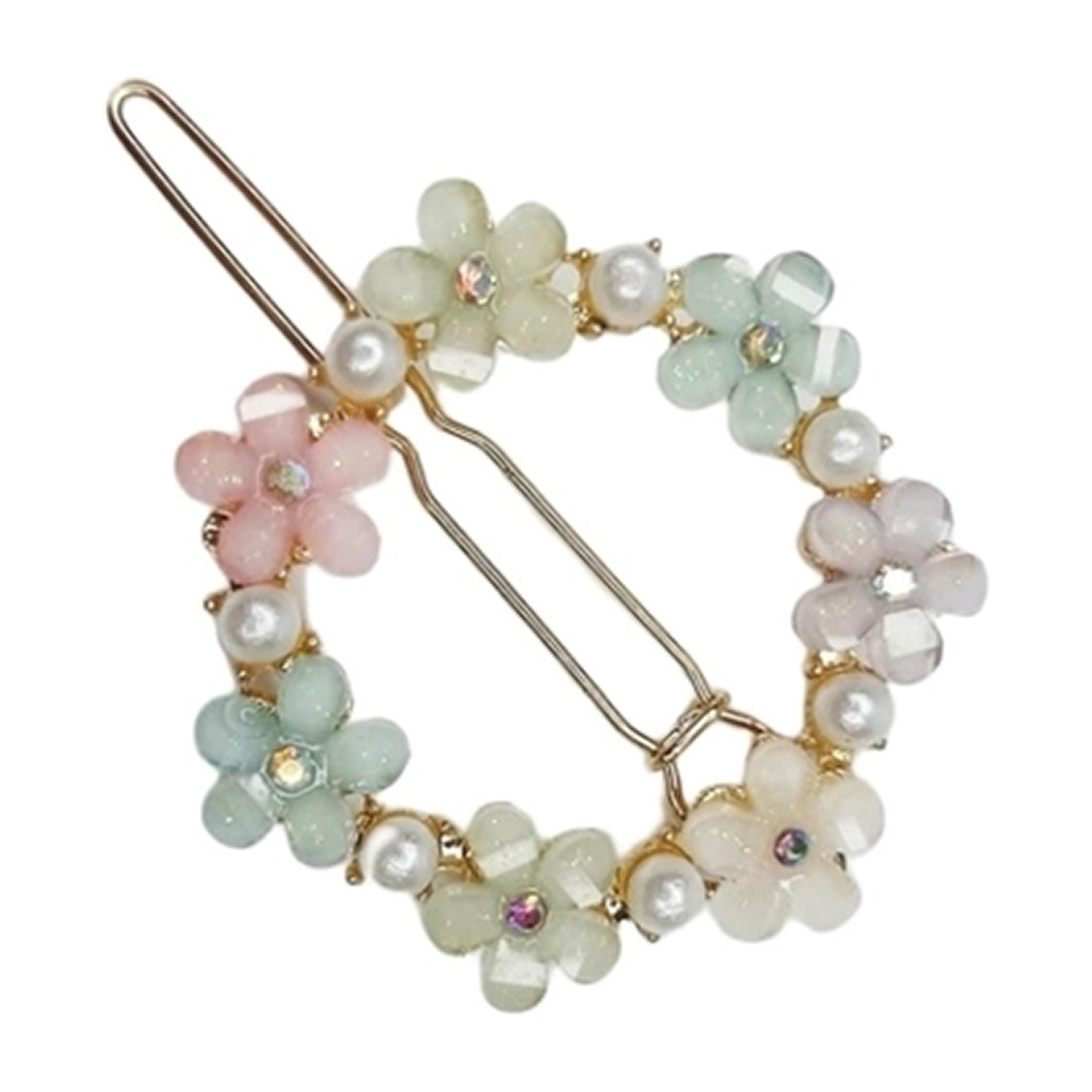 گیره مو دخترانه طرح گل کد 77