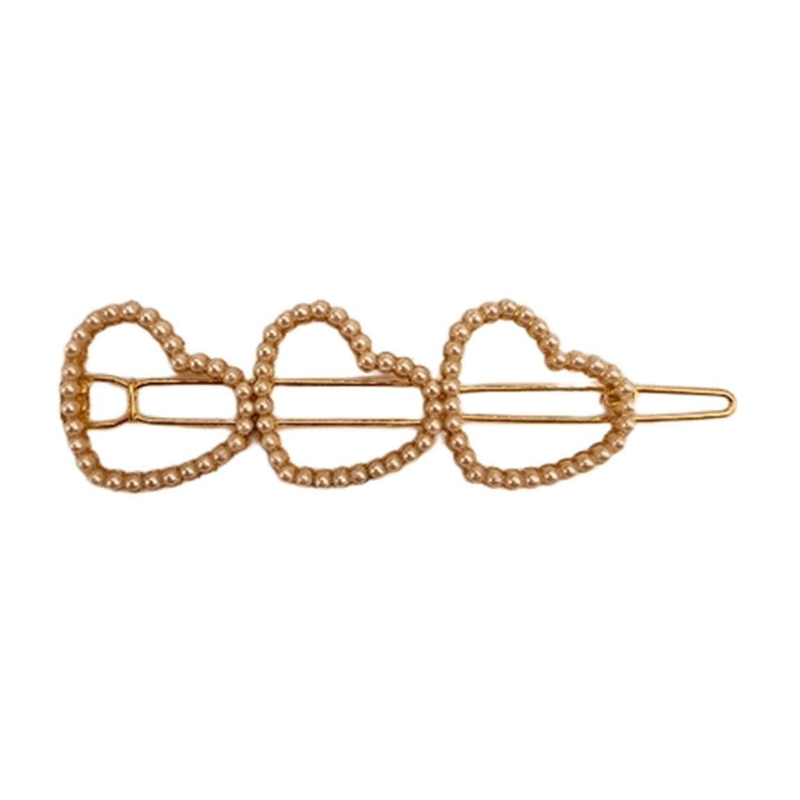 گیره مو دخترانه طرح سه قلب کد 80