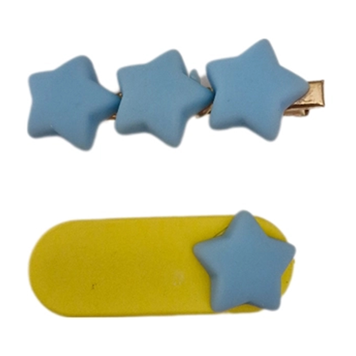 گیره مو دخترانه طرح ستاره کد 54 مجموعه 2 عددی