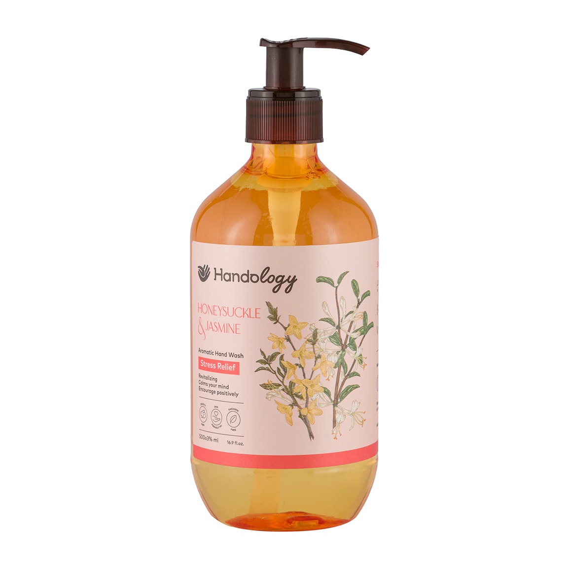 مایع دستشویی آروما تراپی با رایحه های یاسمن و پیچ امین الدوله حجم 500 میل