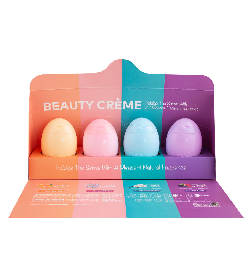 پک 4 عددی کرم مرطوب کننده دست و صورت مدل Beauty