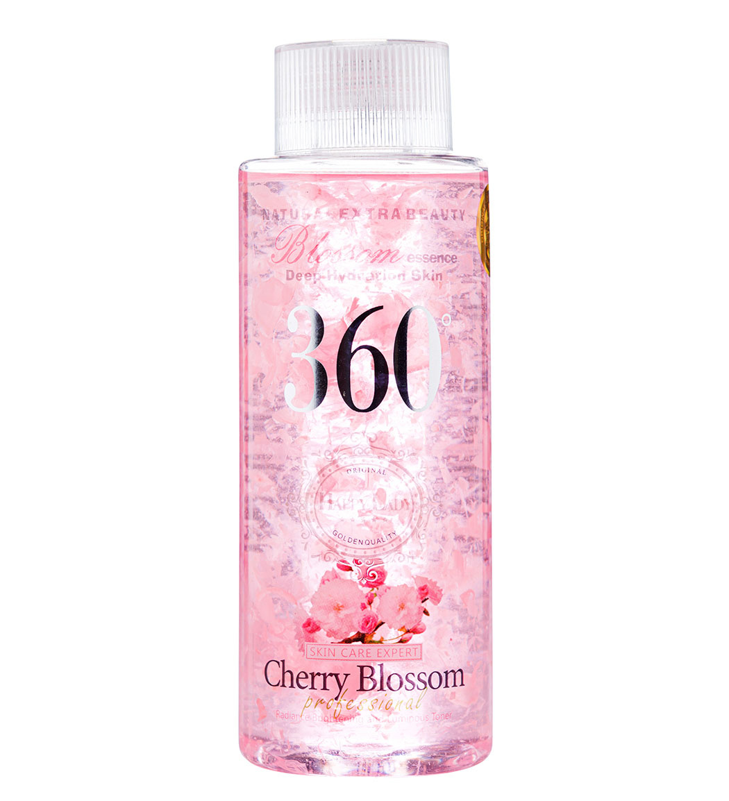 تونر پاک کننده آرایش صورت 360 مدل Cherry Blossom حجم 250میل