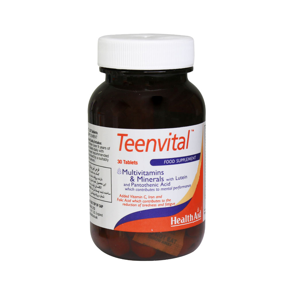 قرص مولتی ویتامین مینرال Teenvital بسته 30 عددی