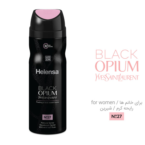 اسپری زنانه مدل Black Opium حجم 200میل