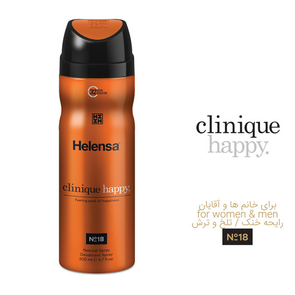 اسپری زنانه مدل Clinique Happy حجم 200میل