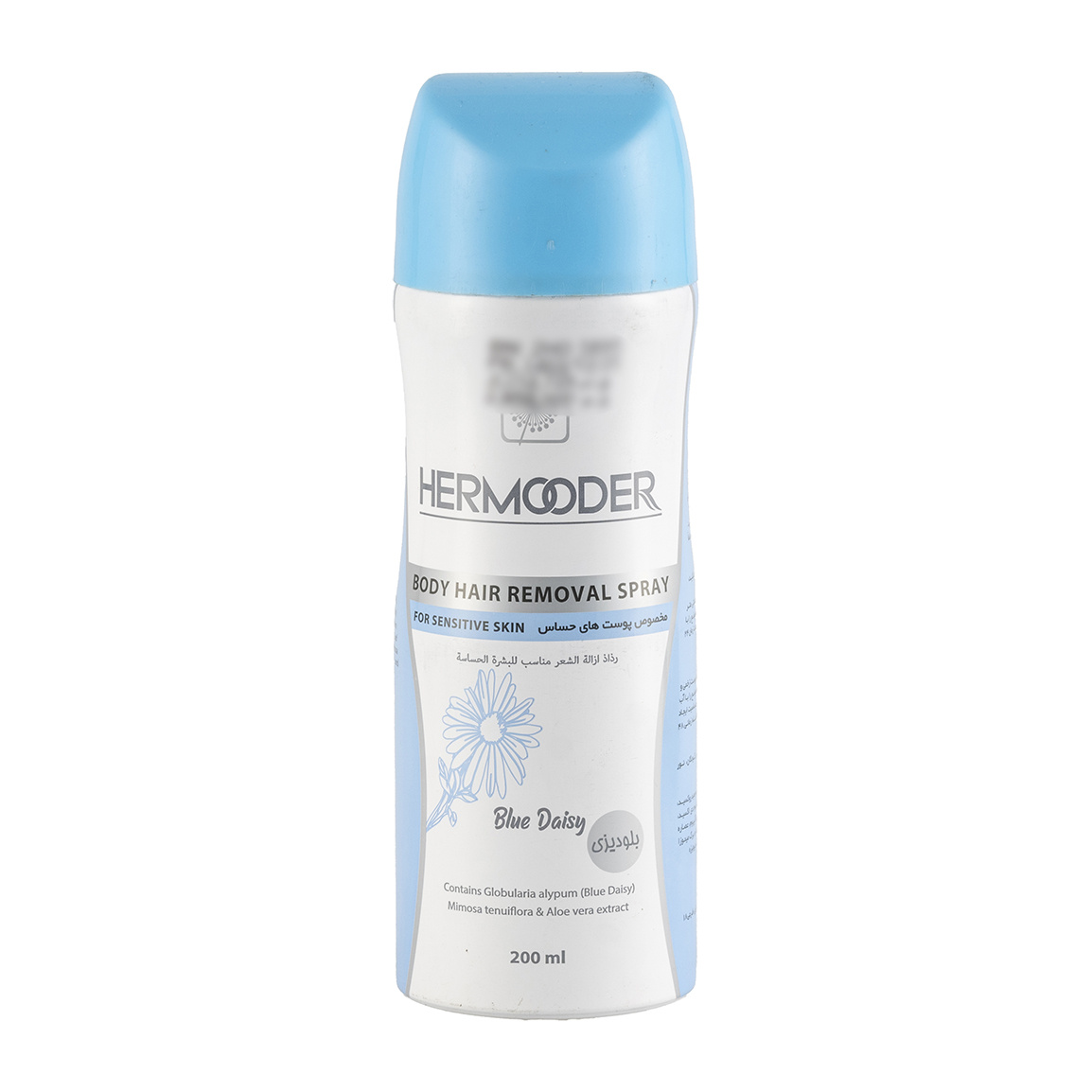 اسپری موبر بدن حاوی عصاره آلوئه ورا مناسب پوست حساس حجم 200میل