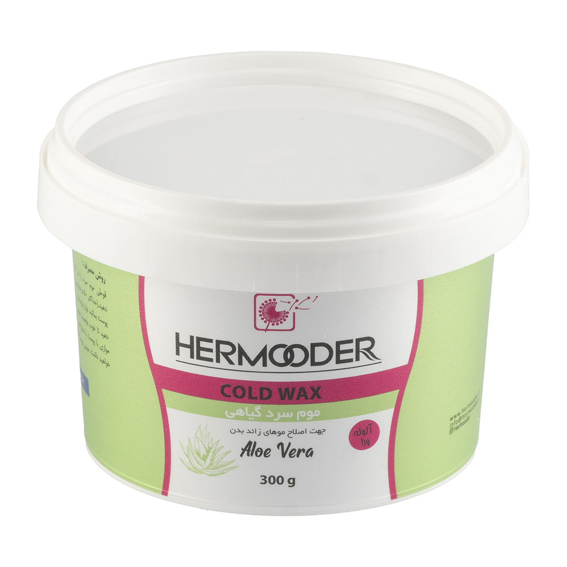 موم سرد مدل Box حاوی عصاره آلوئه ورا وزن 330گرم همراه با ملزومات