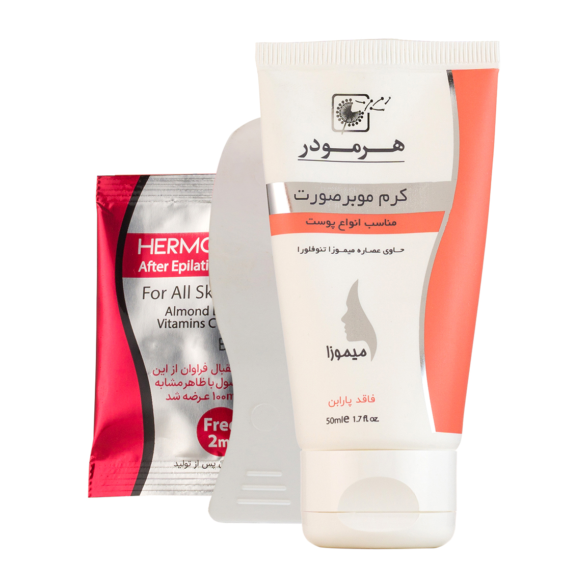 کرم موبر صورت حاوی عصاره میموزا تنوفلورا حجم 50 میل