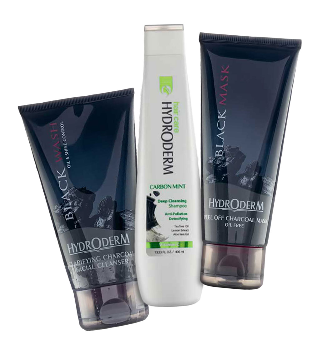 پک مراقبت پوست و مو حاوی زغال