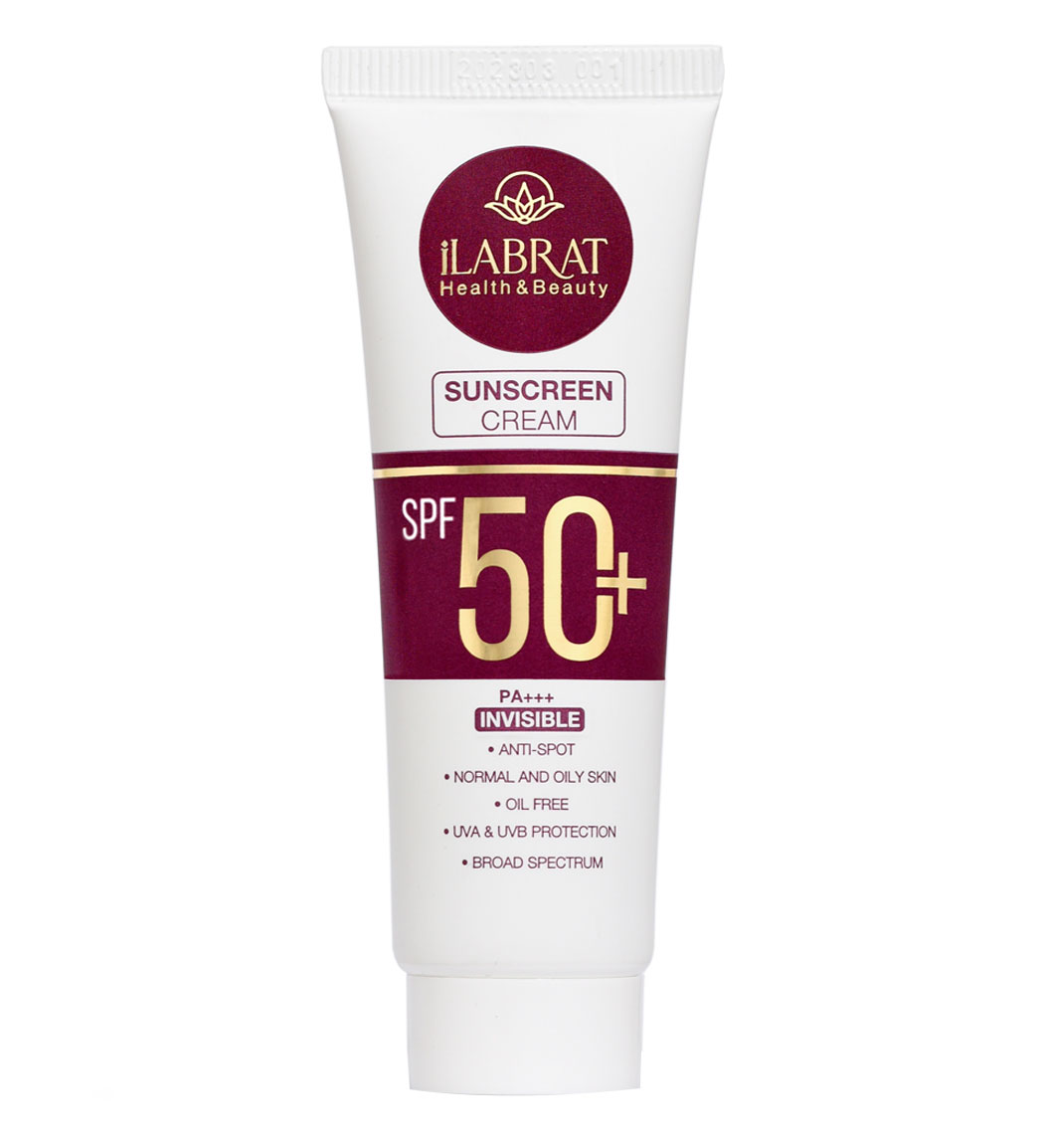 ضد آفتاب بی رنگ SPF50 مناسب پوست چرب و نرمال 40میل