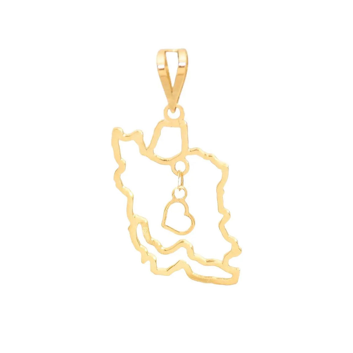 پلاک طلا 18 عیار مدل عشق وطن