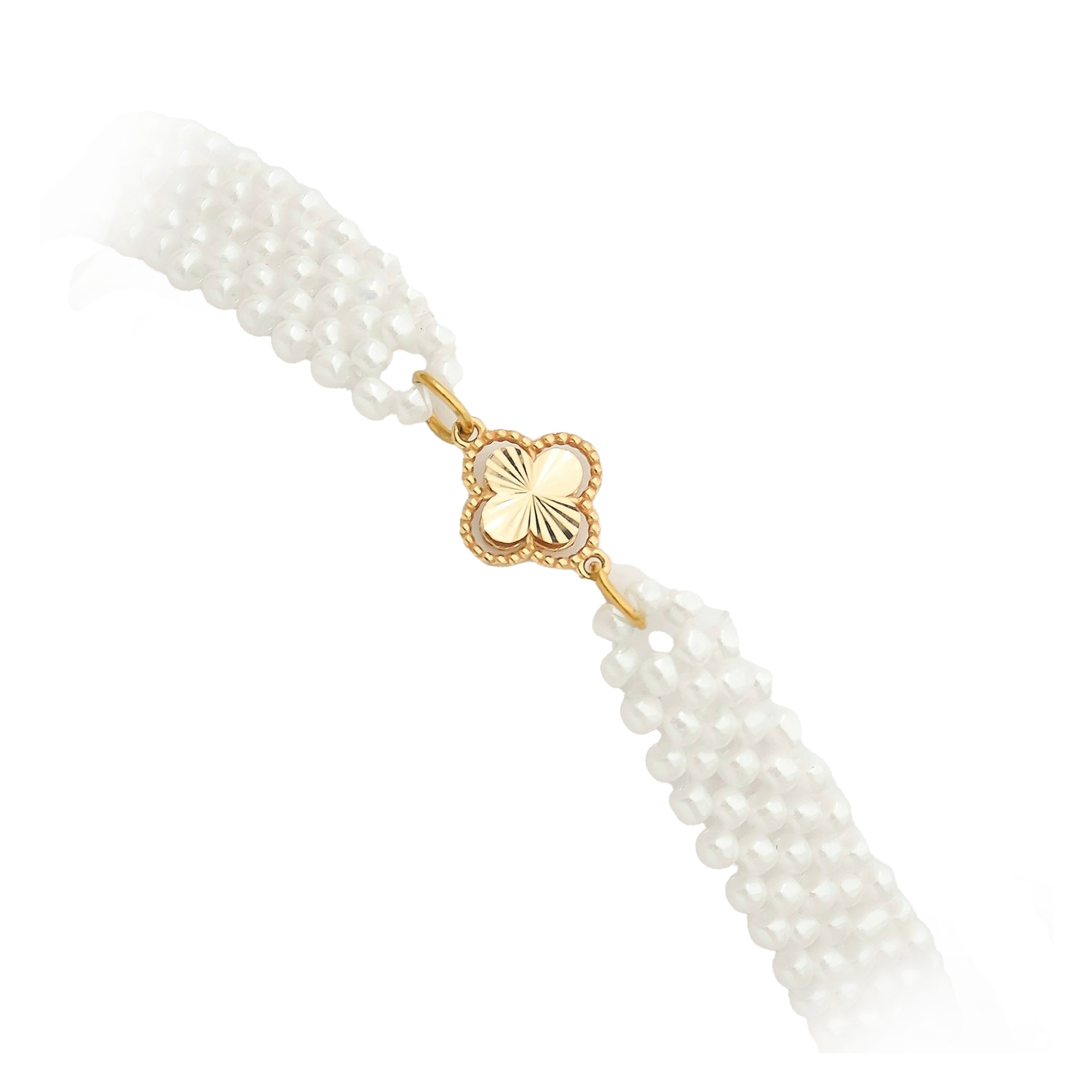 دستبند طلا 18 عیار مینیمال ونکلیف تراش x