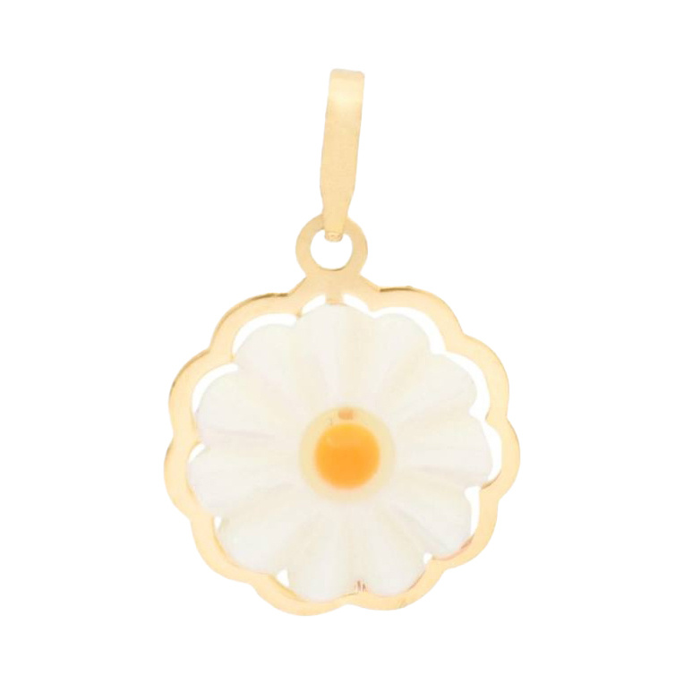 پلاک طلا 18 عیار سواروسکی بابونه