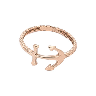 انگشتر طلا 18 عیار لنگر 2