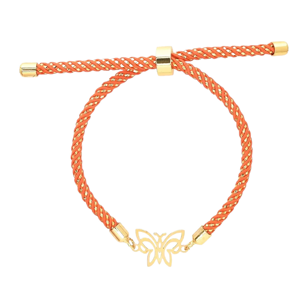 دستبند طلا 18 عیار مدل پروانه c