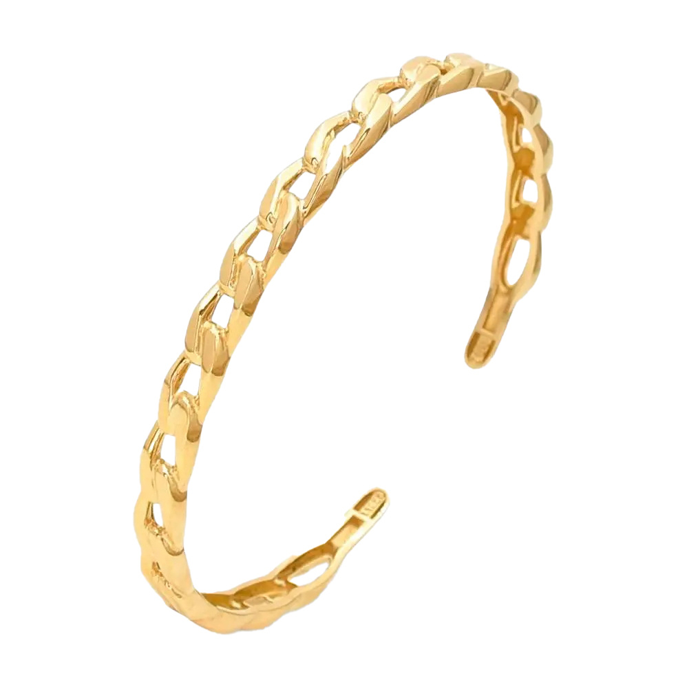 بنگل طلا 18 عیار مدل کارتیر