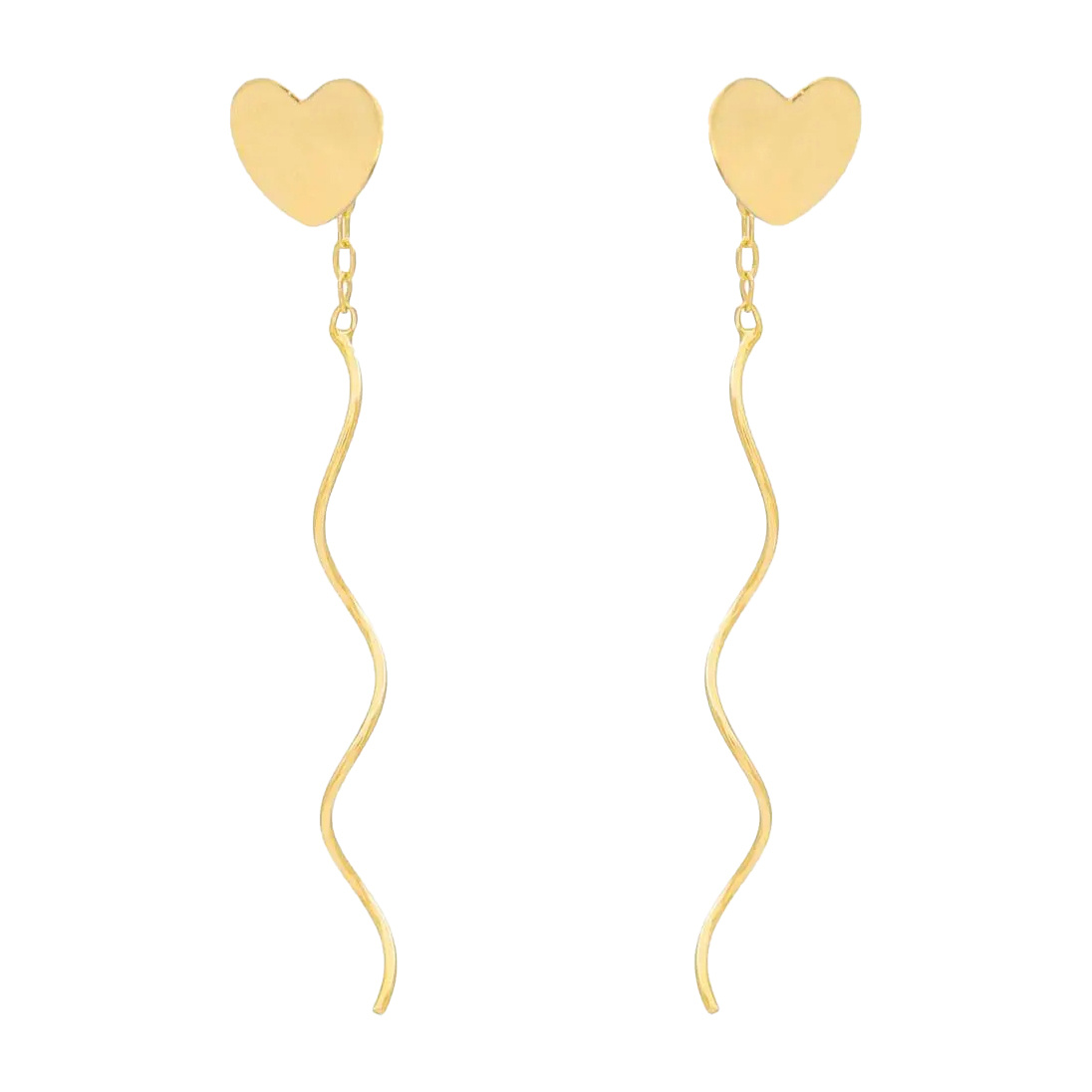 گوشواره طلا 18 عیار مدل سلین هارت