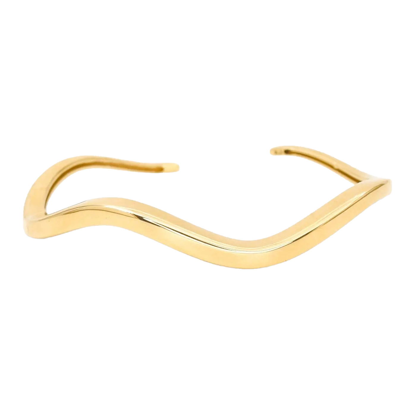 بنگل طلا 18 عیار مدل دلسام مواج