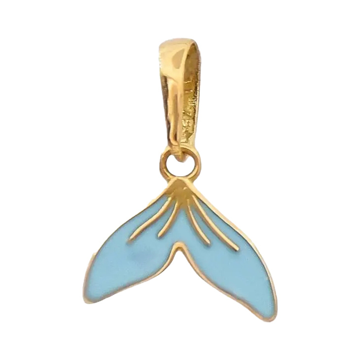 پلاک طلا 18 عیار مدل دم وال میناکاریx