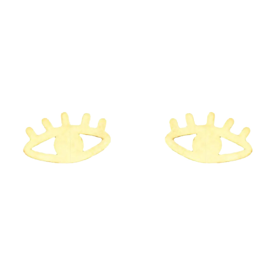 گوشواره طلا 18 عیار مدل چشم