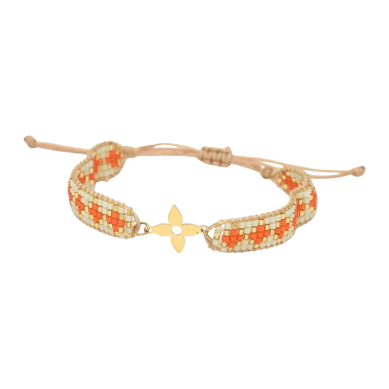 دستبند طلا 18 عیار مدل لویی ویتون