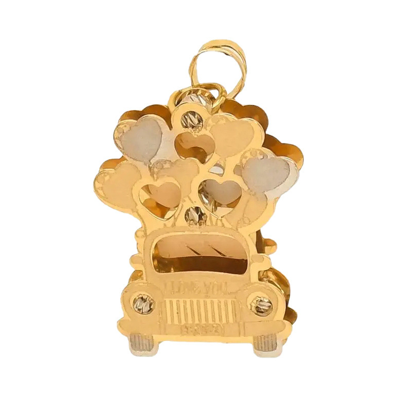 پلاک طلا 18 عیار مدل ماشین عشق x