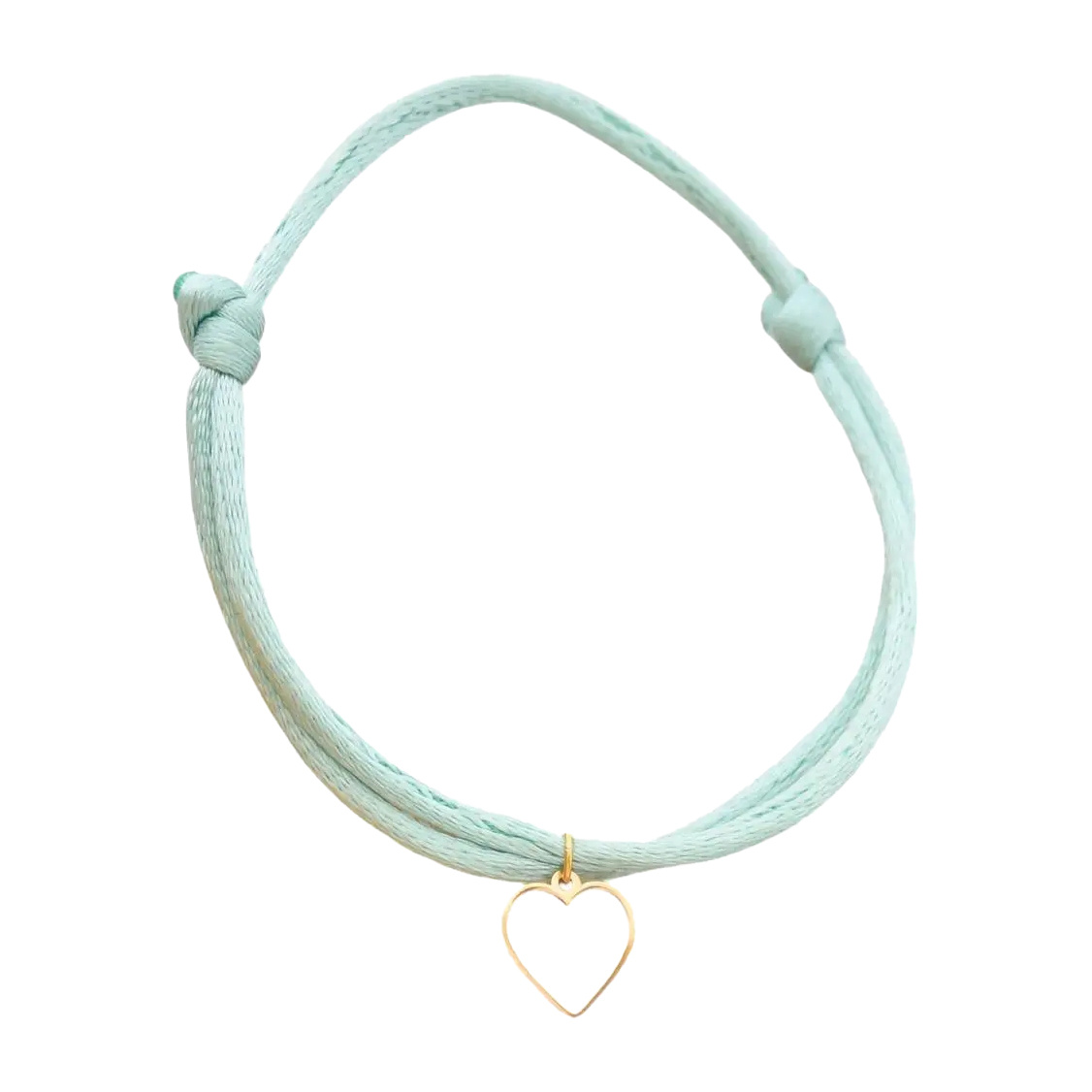 دستبند طلا 18 عیار مدل قلب من