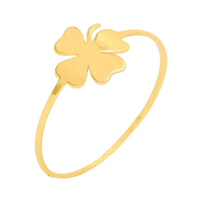 انگشتر طلا 18 عیار مدل شبدرک