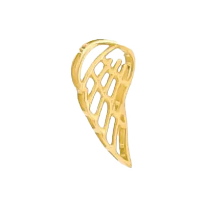 پلاک طلا 18 عیار مدل بال فرشته برجسته