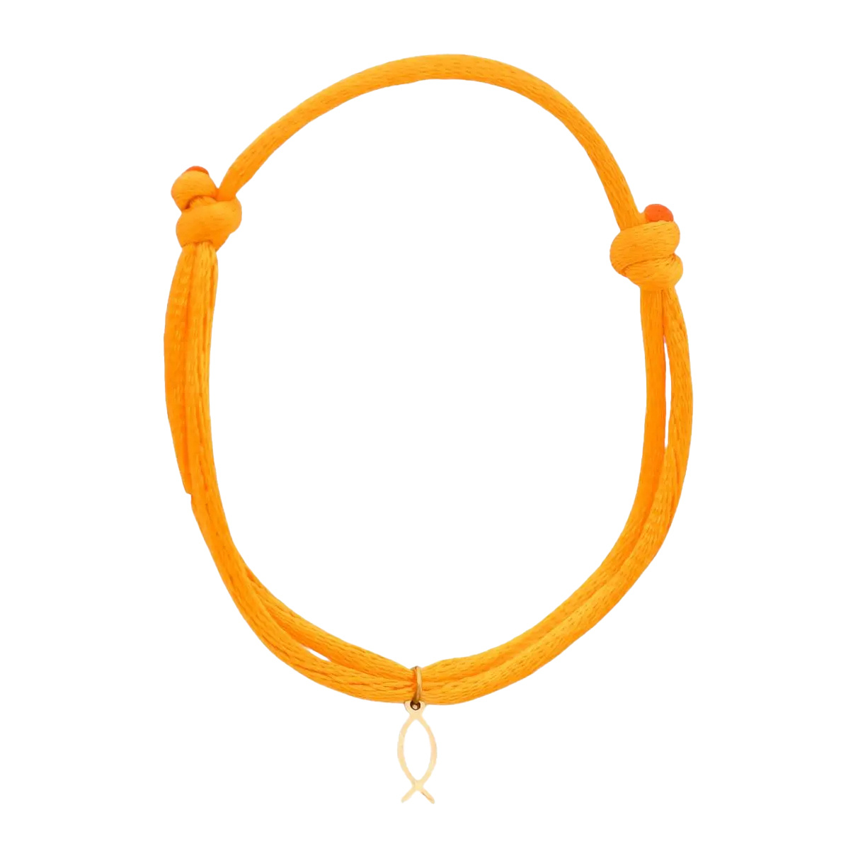 دستبند طلا 18 عیار مدل ماهی سیمپل x