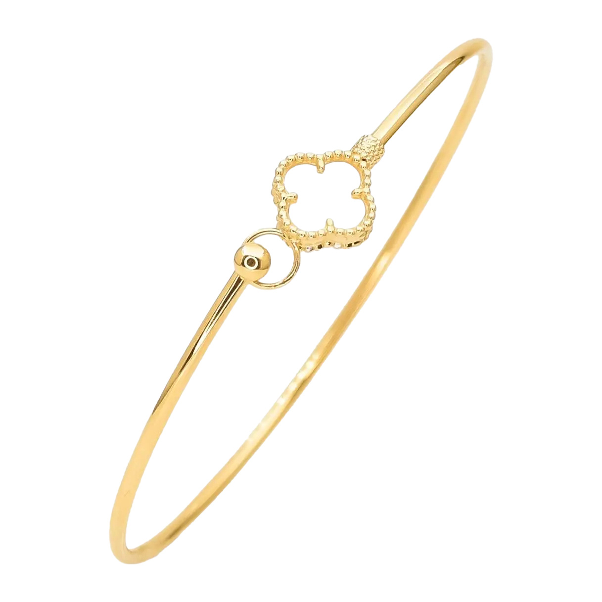 بنگل طلا 18 عیار مدل ونکلیف قفلی