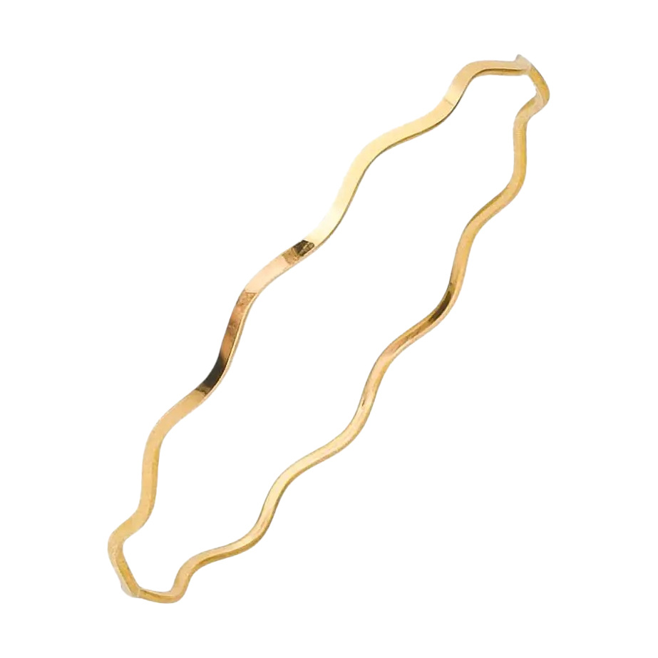 النگو طلا 18 عیار مدل موج