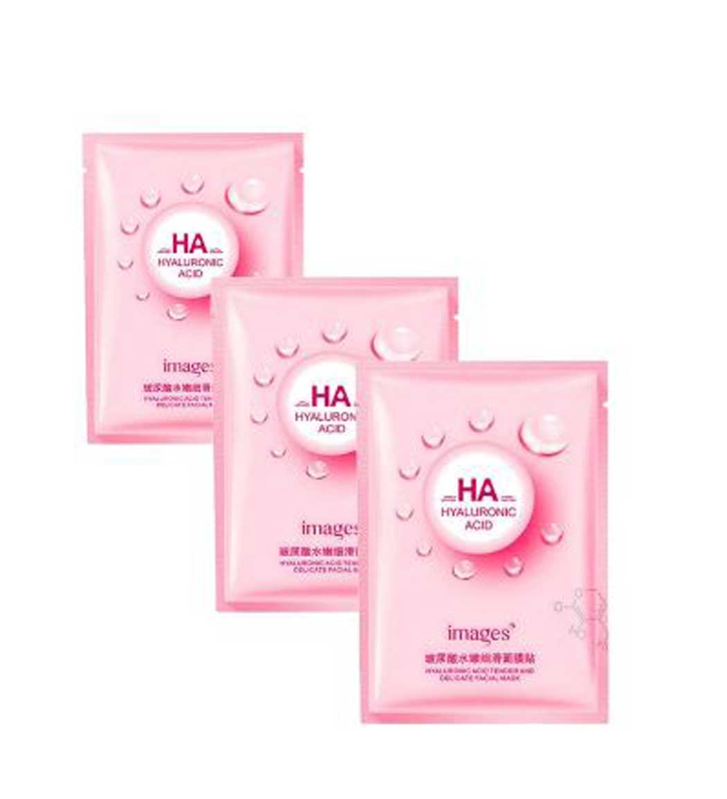 پک سه عددی ماسک صورت مدل Hyaluronic Acid