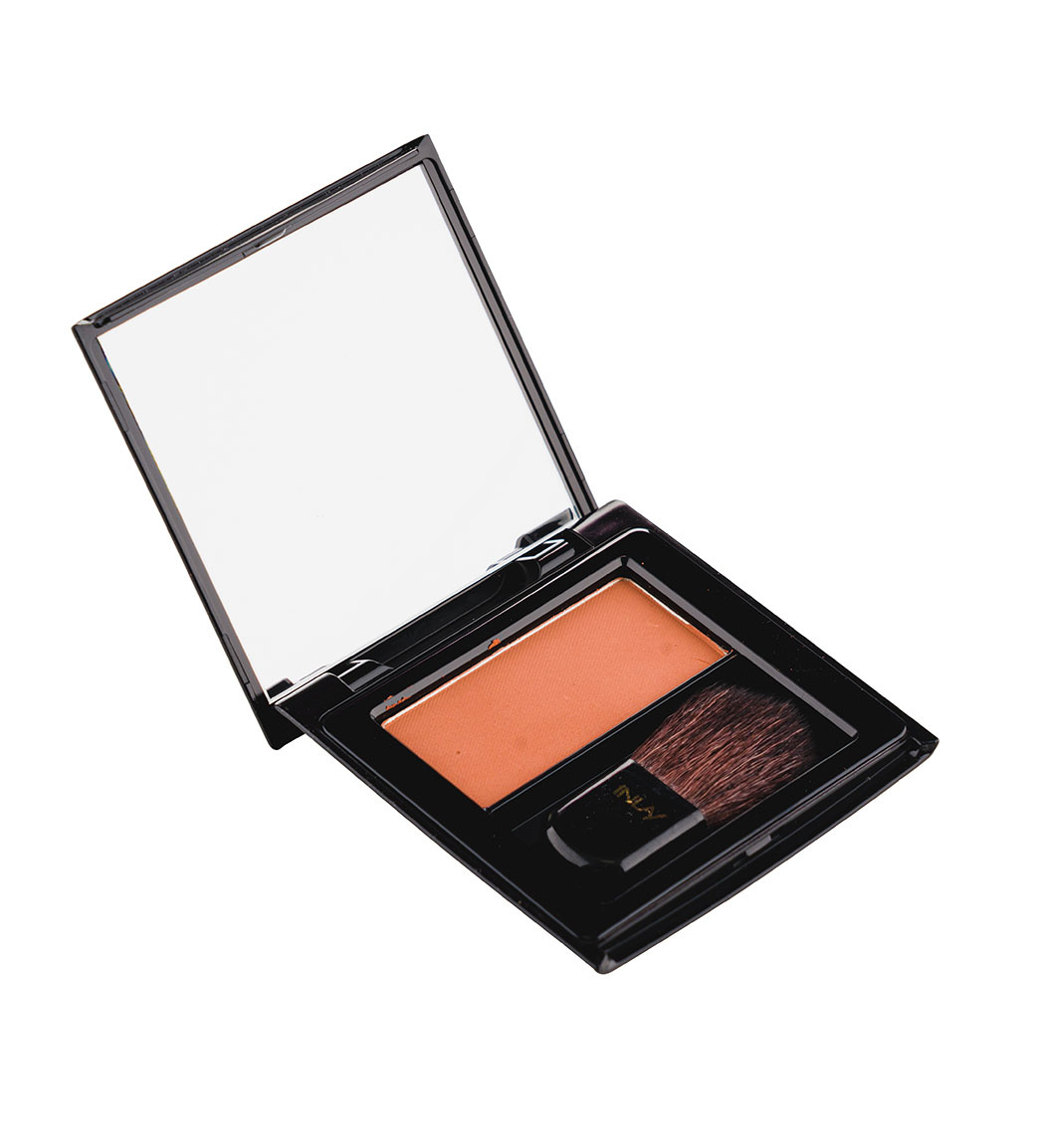 رژگونه تک رنگ دارای آینه و برس مخصوص