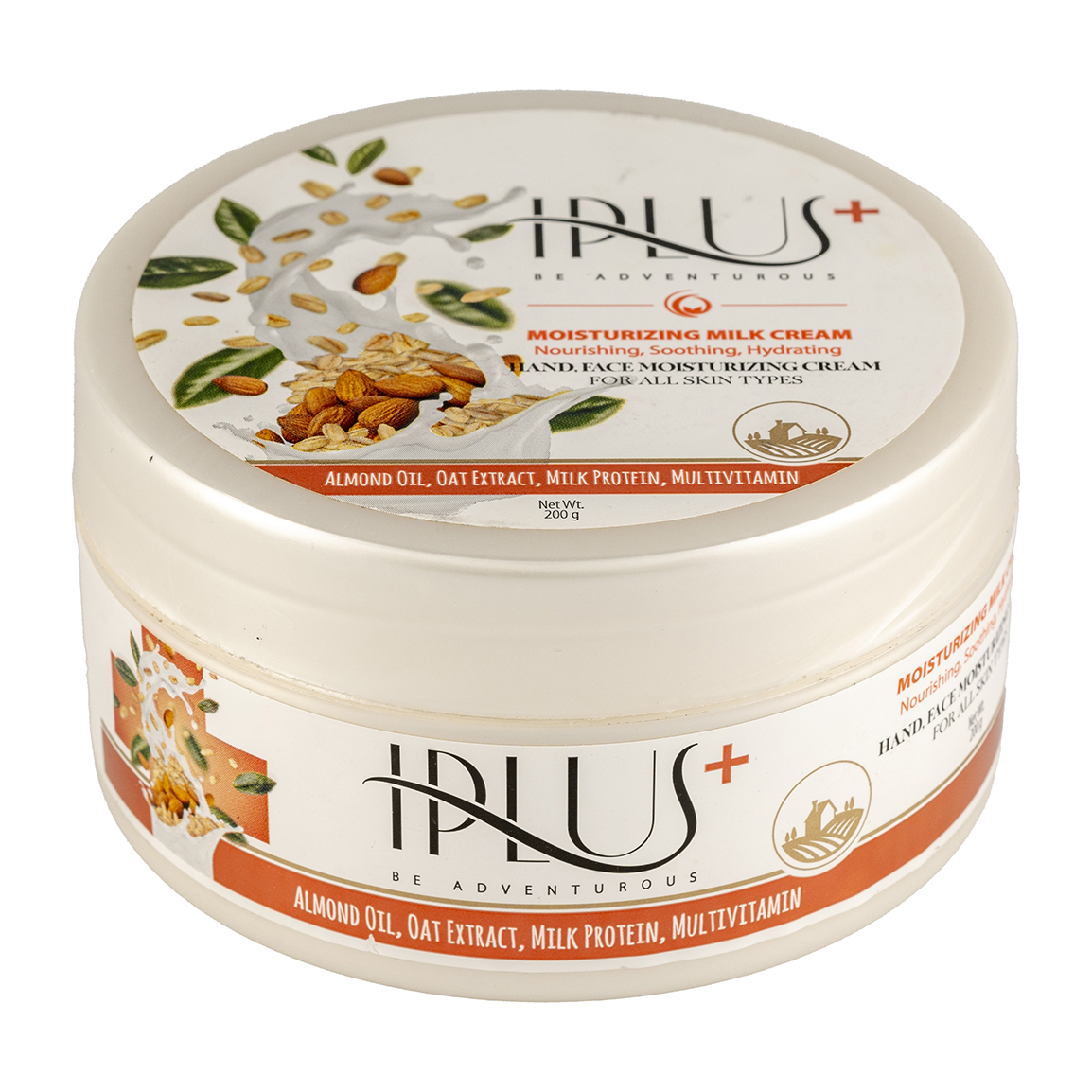 کرم مرطوب کننده حاوی روغن بادام و عصاره جوی دو سر حجم 200 میلی لیتر