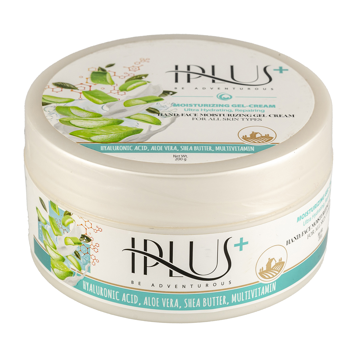 کرم مرطوب کننده حاوی ژل آلوئه ورا و هیالورونیک اسید حجم 200 میلی لیتر