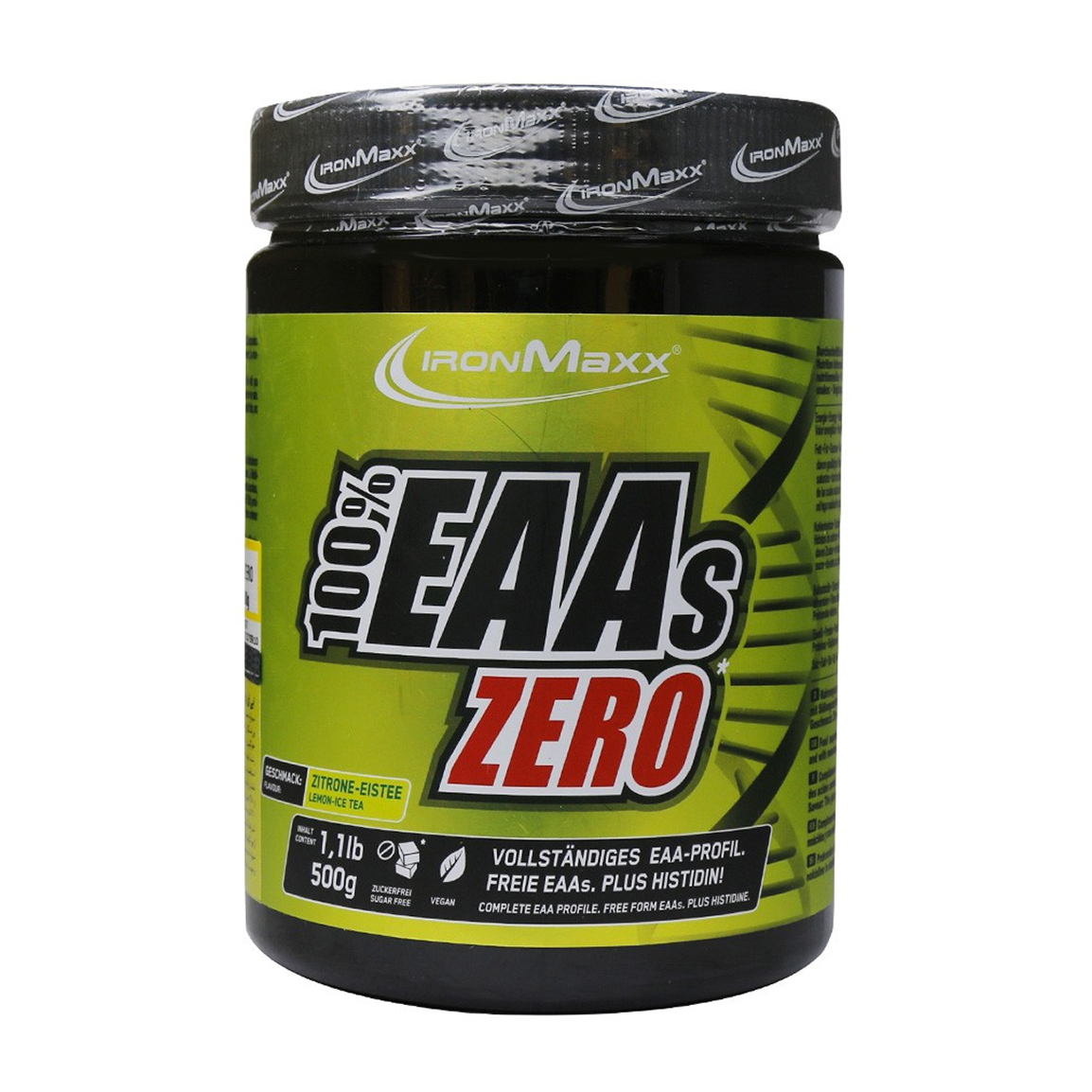 پودر آمینو اسید EAAs Zero صد در صد با طعم لیمو چای سرد وزن 500 گرم