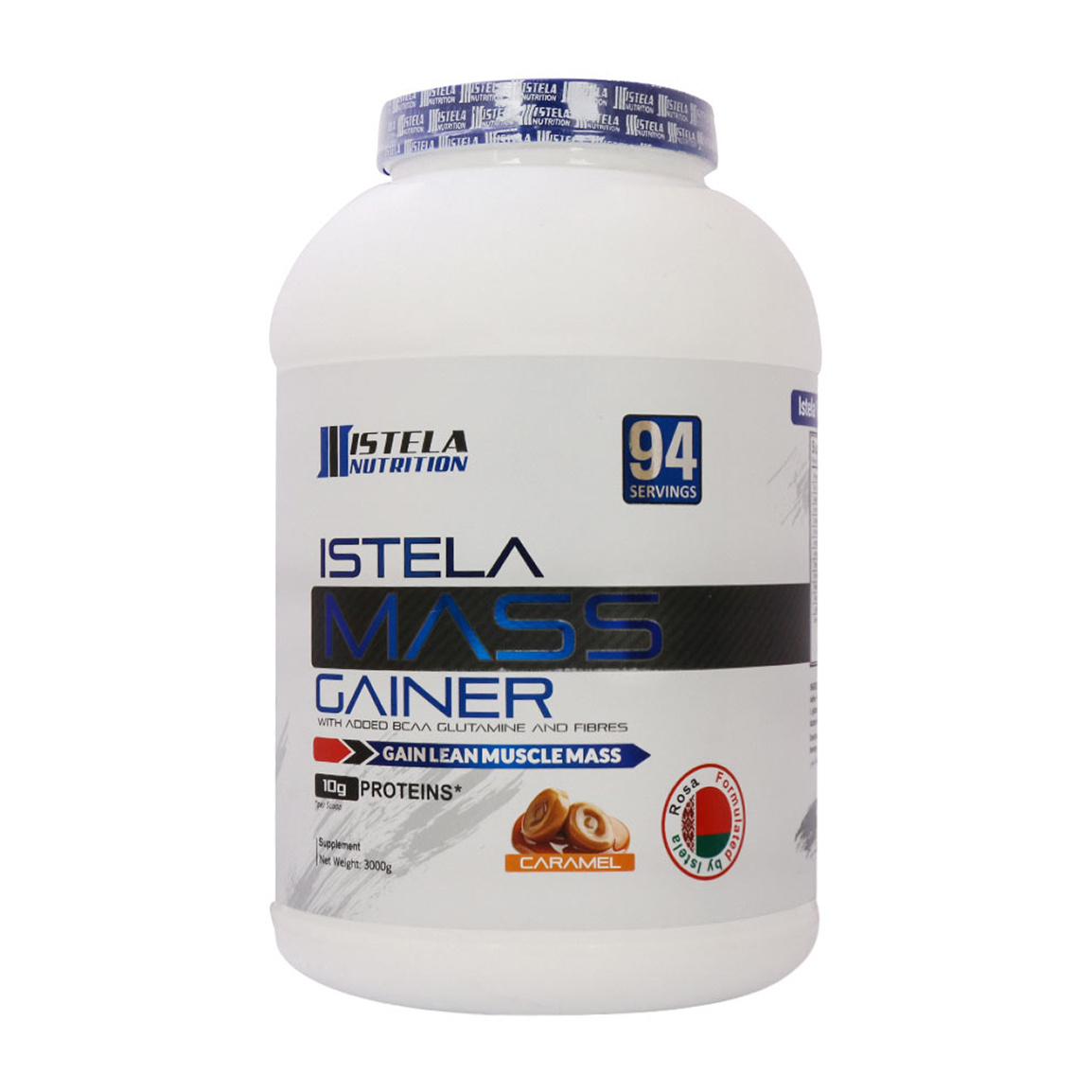 پودر مدل Mass Gainer با طعم کارامل وزن 3000 گرم