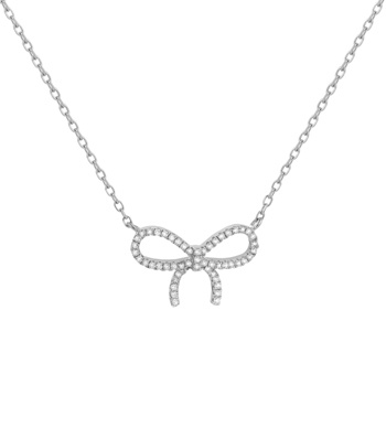 گردنبند نقره پاپیون