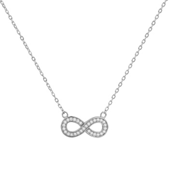 گردنبند نقره با طرح بینهایت
