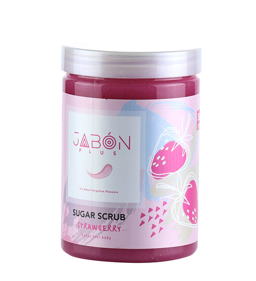 اسکراب شکری توت فرنگی مناسب دست و پا و بدن 900گرم