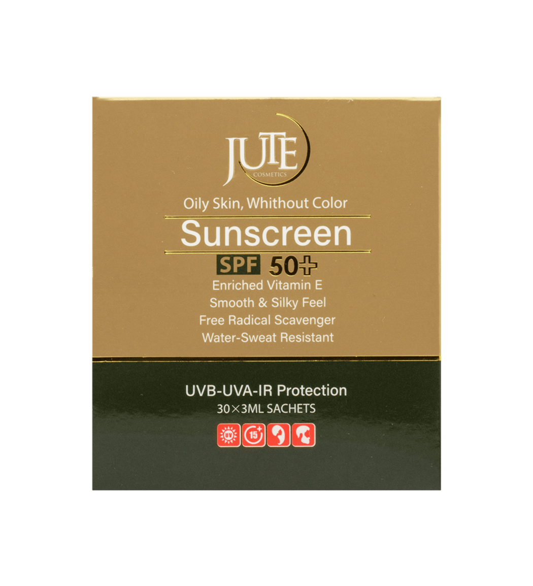 پک ساشه ای 3 میل ضد آفتاب spf50 انواع پوست بی رنگ اس پی بسته 30 عددی