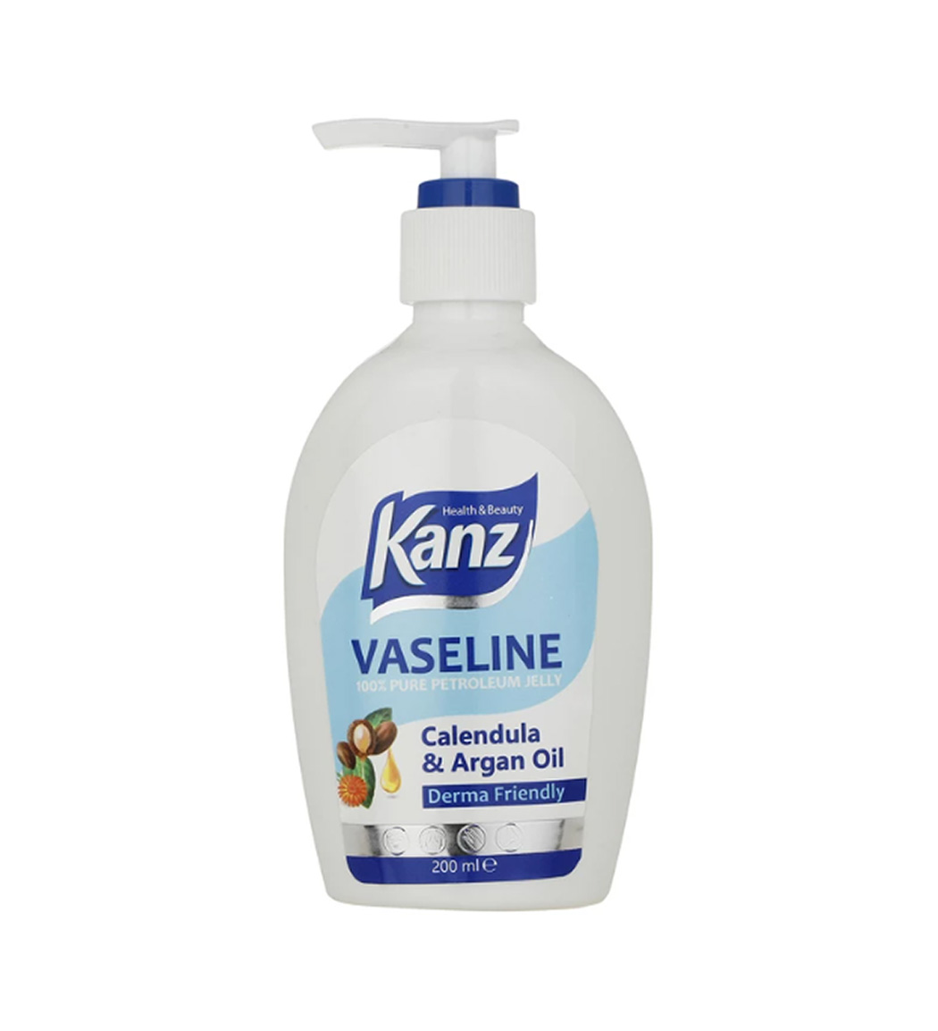 وازلین پمپی آبی بدون اسانس حجم 200 میلی لیتر