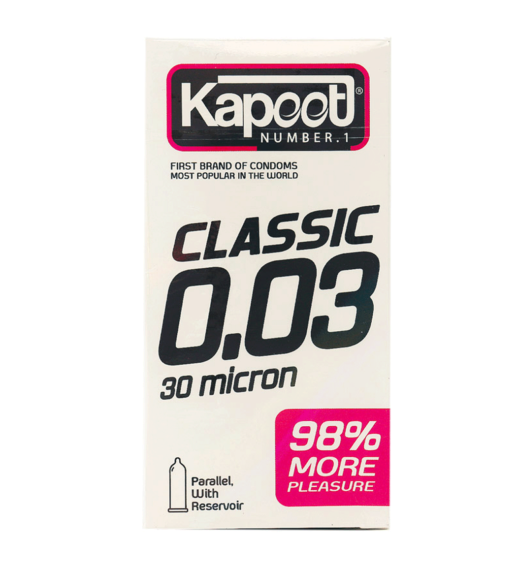 کاندوم مدل 30 میکرون بسته 12 عددی