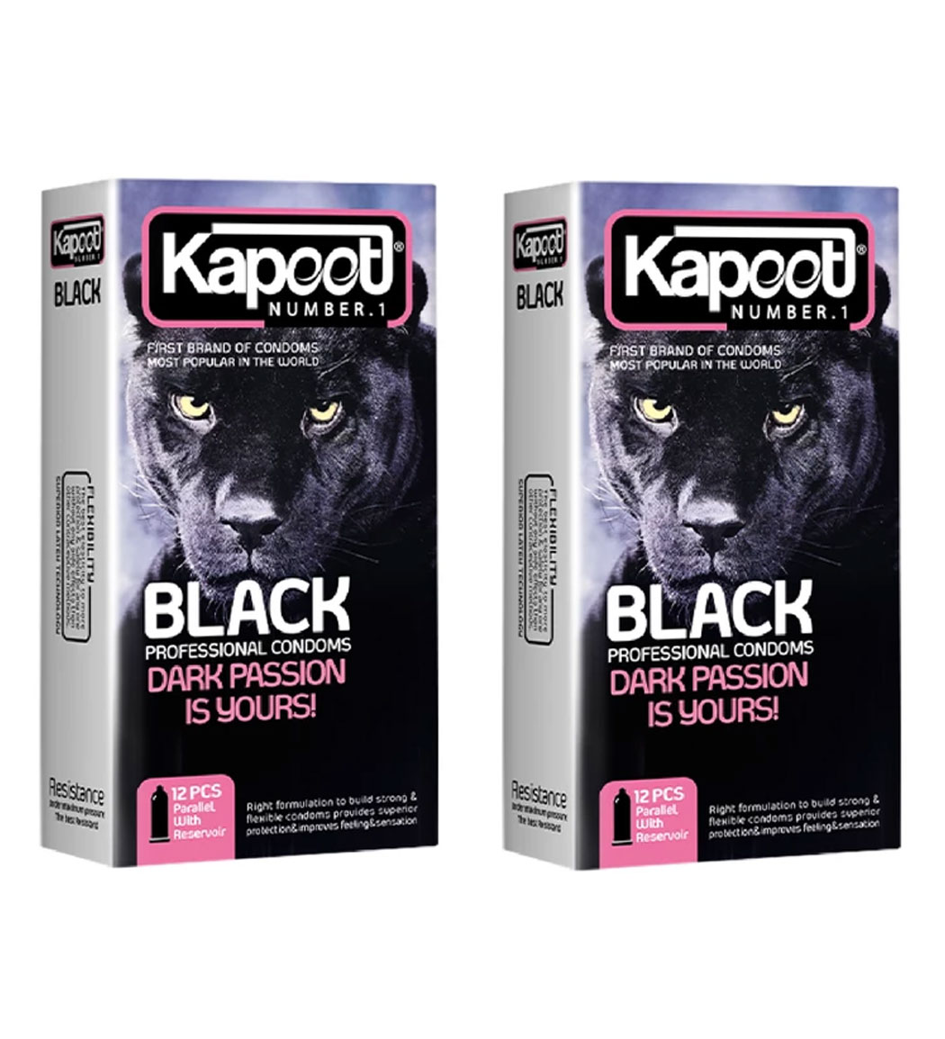 پک کاندوم 2 عددی Black ultra safe