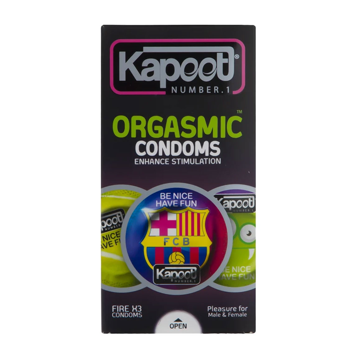 کاندوم خاردار مدل Orgasmic بسته 12 عددی