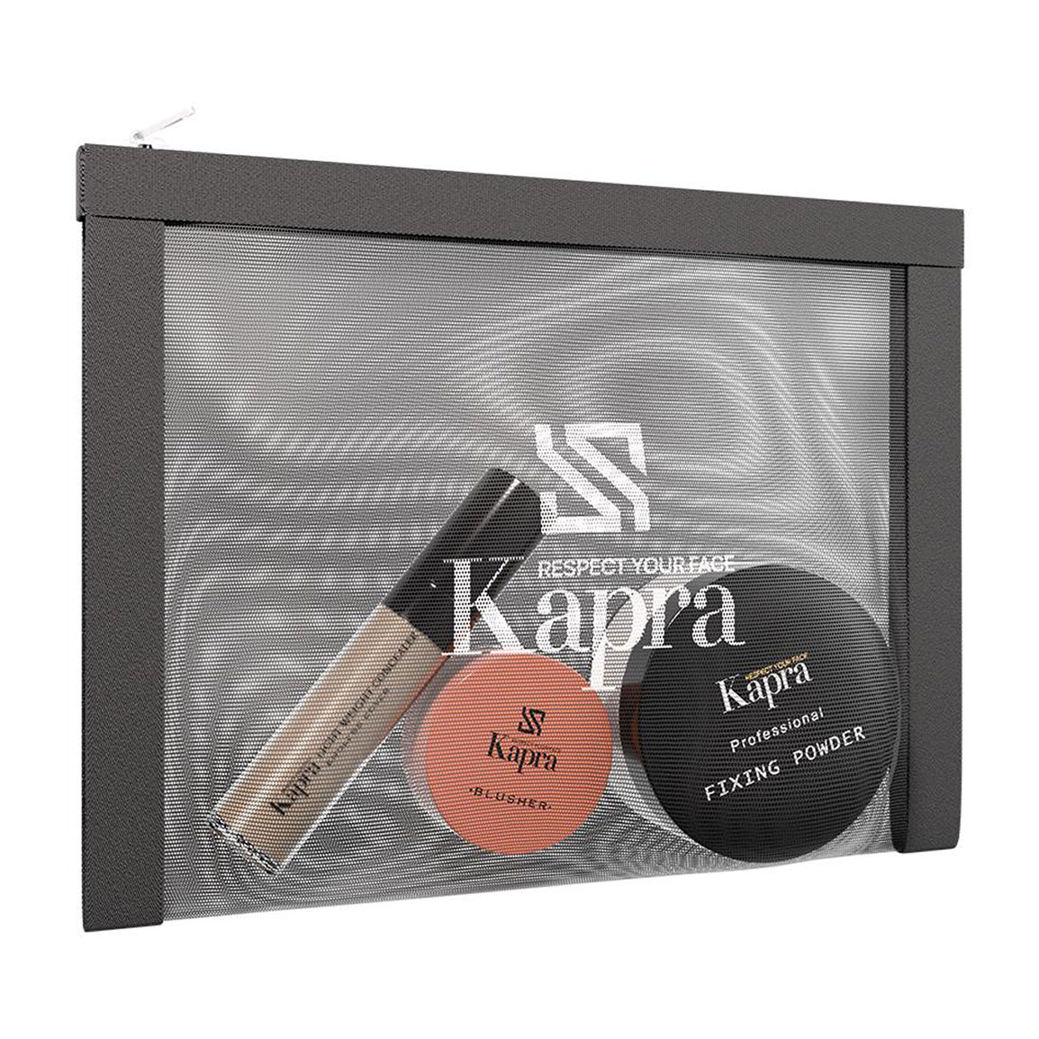 پک آرایشی 3 عددی به همراه کیف آرایشی