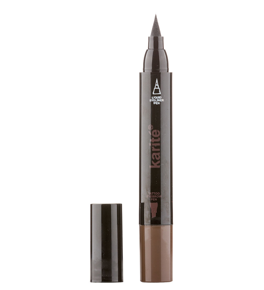 خط چشم و هاشور ابرو 2 طرفه قهوه ای تیره